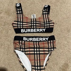 Like new Kids swimming 2 piece Burberry